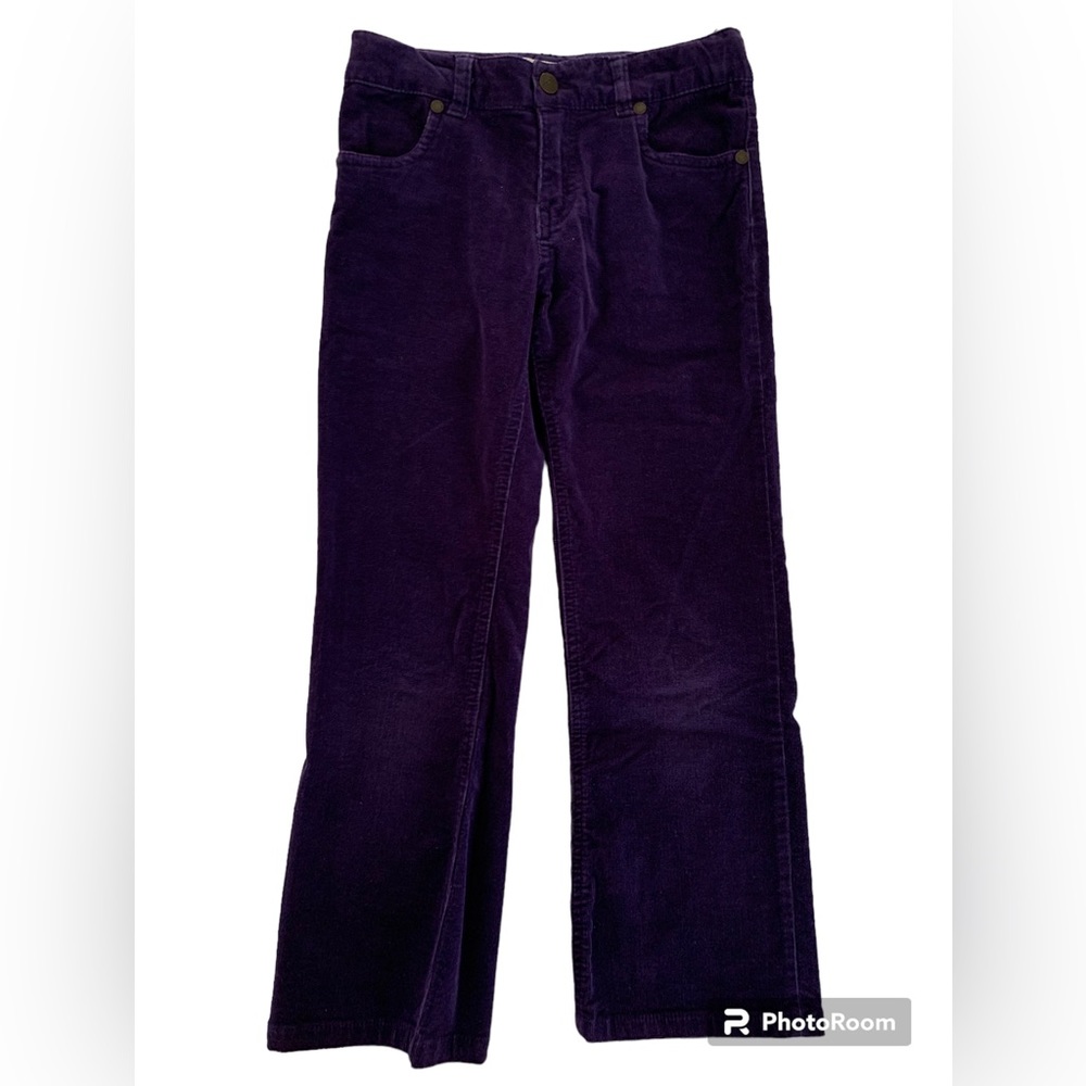 Cherokee Blue Corduroy Pants Girls 6X Stretch Adjustable Pockets Straight Leg